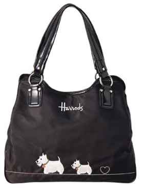 Harrods~蘇珊蘇格蘭犬時尚肩背包